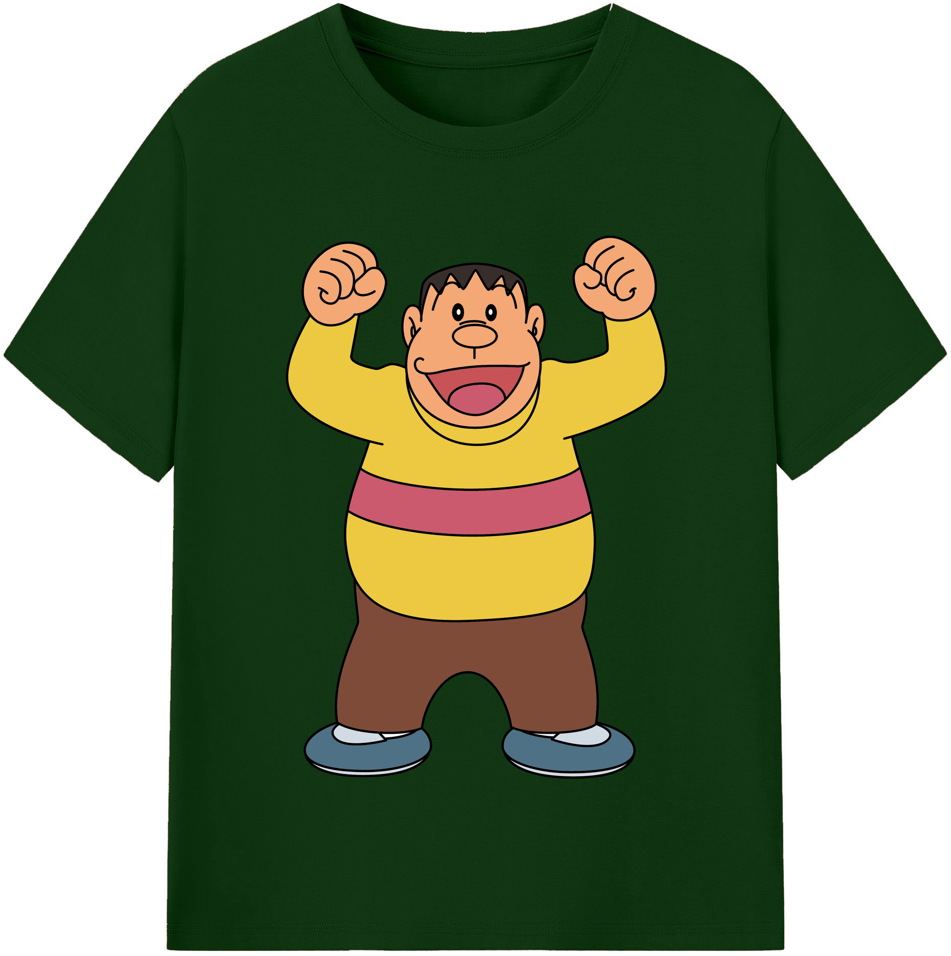 （画像用） ドラえもん 剛田武 Doraemon Gouta Takeshi 綿100％半袖Tシャツ（フロントプリント）